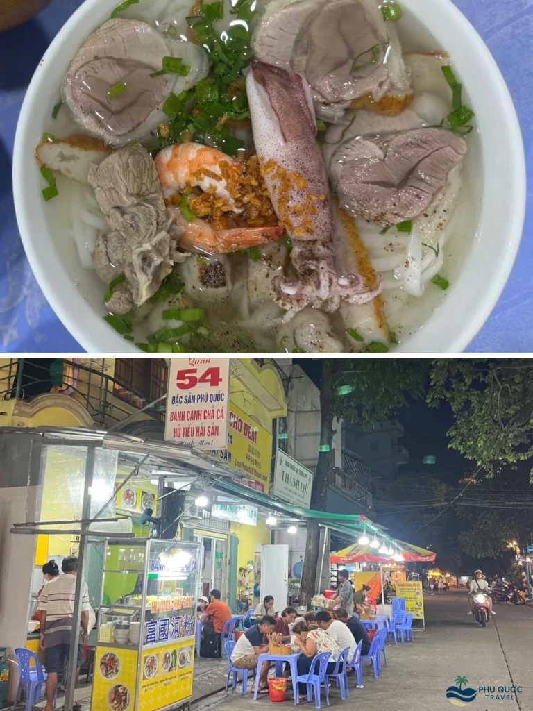 bánh canh chả cá chợ đêm