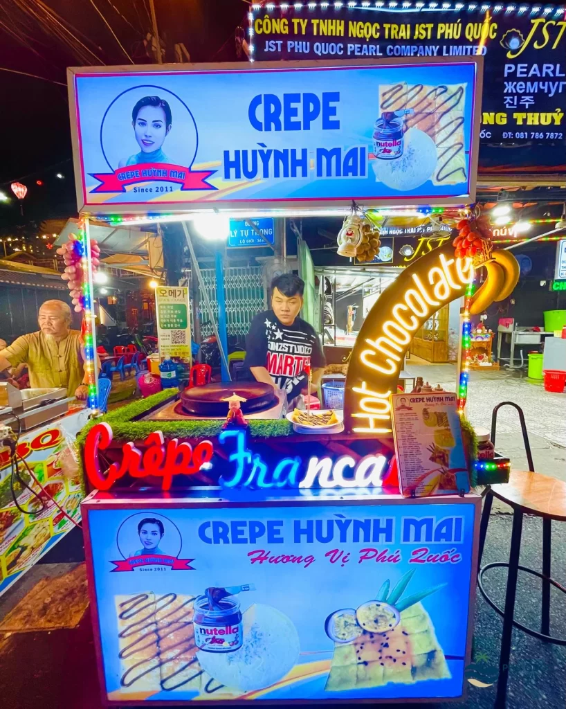 phu quoc night market crepe