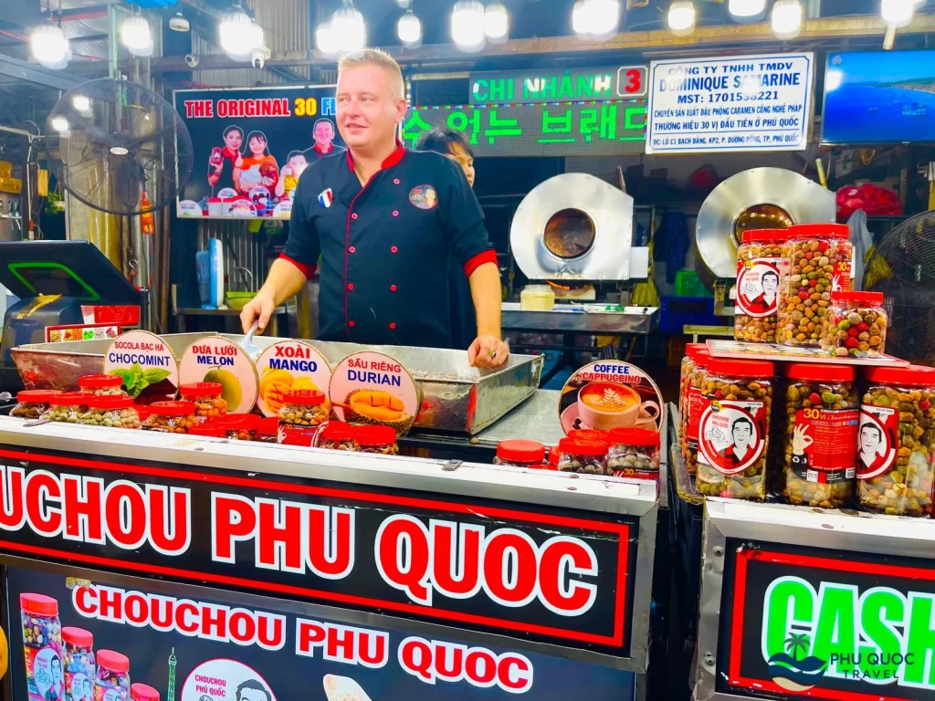 phu quoc night market vietnamese peanuts