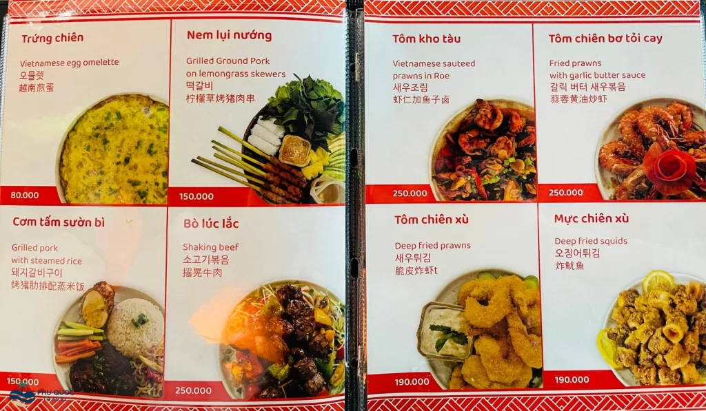 thus kitchen sunset town phu quoc menu