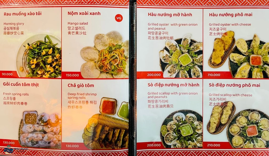 thus kitchen sunset town phu quoc menu