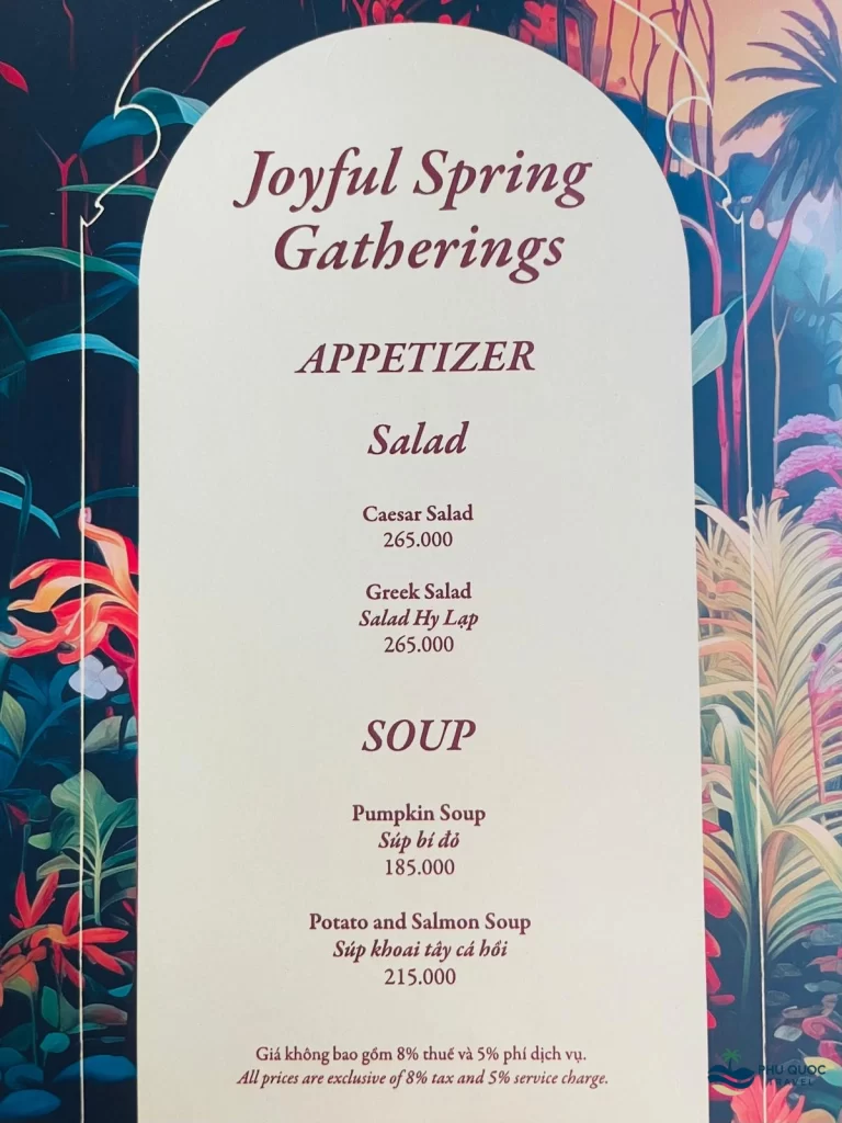 venice cafe sunset town phu quoc menu