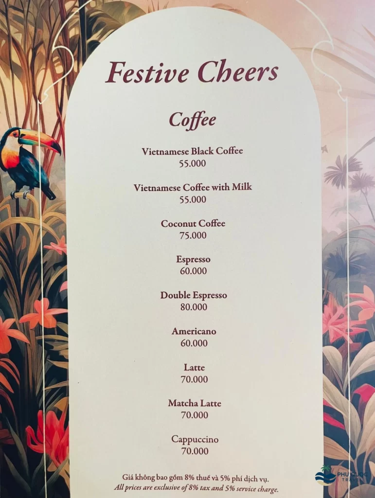 venice cafe sunset town phu quoc menu