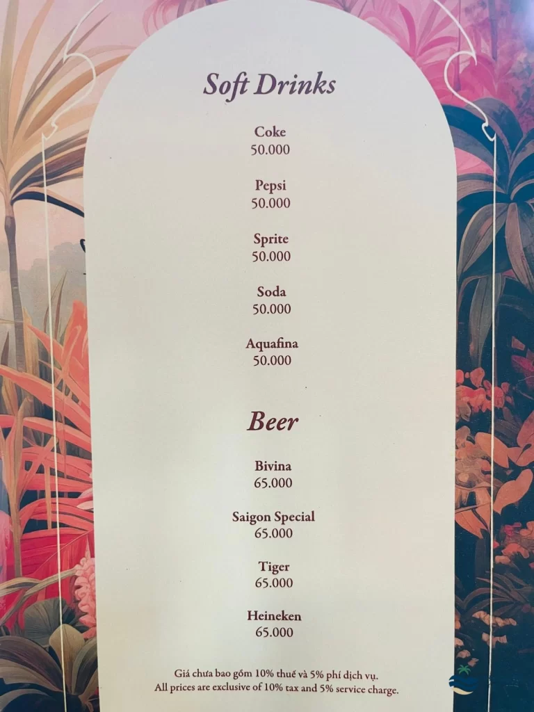 venice cafe sunset town phu quoc menu